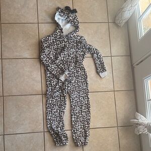 Kensie Girl Leopard Print Kids Footie